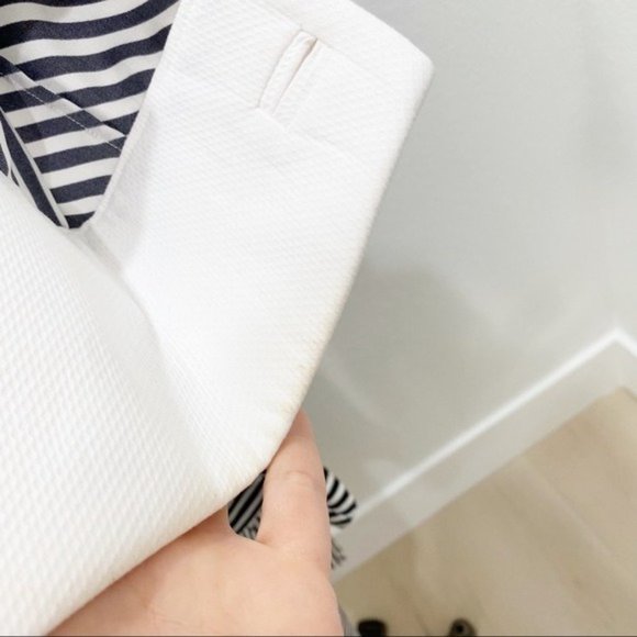 MONSE Asymmetric Striped Silk Twill Bow Tie Midi Dress In White Black Size 2 - Picture 12 of 14